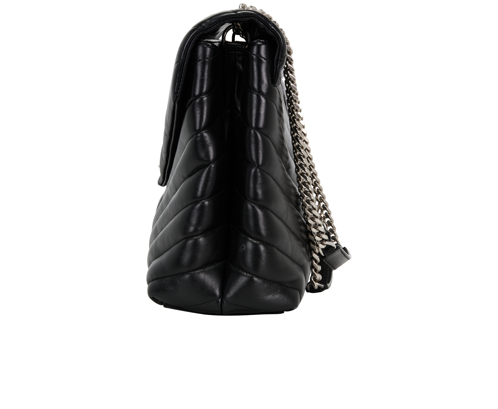 Large LouLou, &pound;1,500, Handbags, Black, Leather, Bottom view